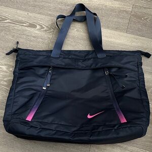 Nike Women's Black Tote with Pink Accents